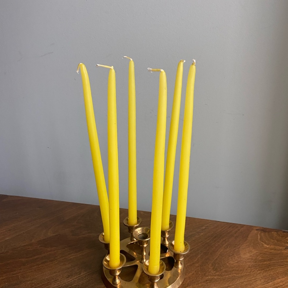 Vintage Brass Candle Holder - Picture 1 of 9